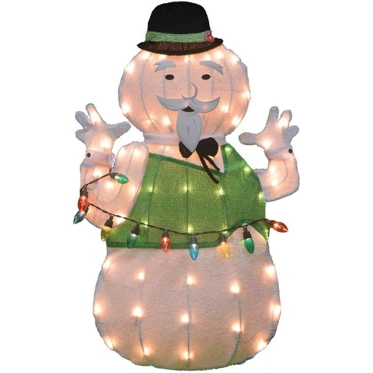 Rudolph 32 In. LED 2D Sam The Snowman Holiday Yard Art 56409