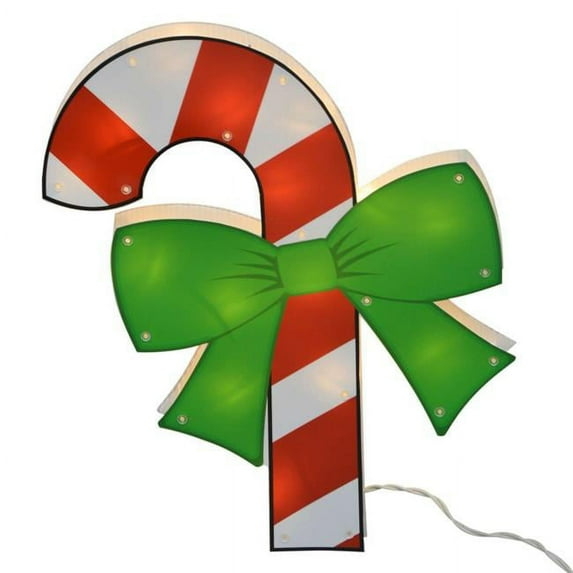 Product Works 46244_MP4 Christmas Candy Cane Window Decor
