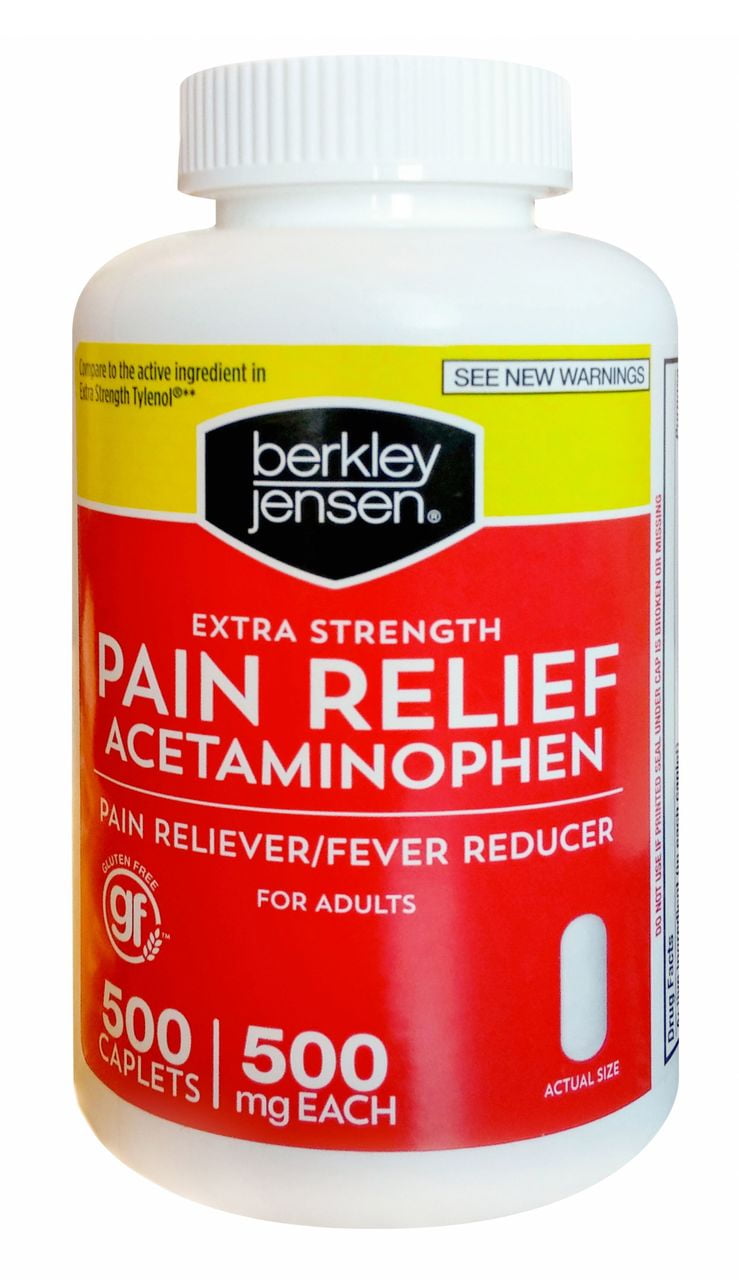 Product of Berkley Jensen Extra Strength Pain Reliever, 500 ct