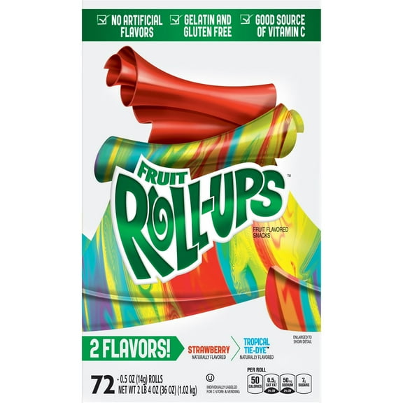 Product of Betty Crocker Blastin' Berry Hot Colors Fruit Roll-Ups 72 Ct.