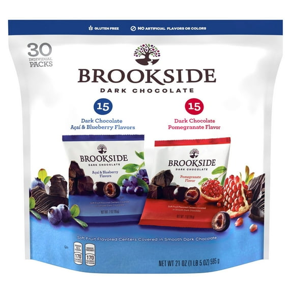 Product of Brookside Dark Chocolate Variety Pack, 30 pk./0.7 oz.