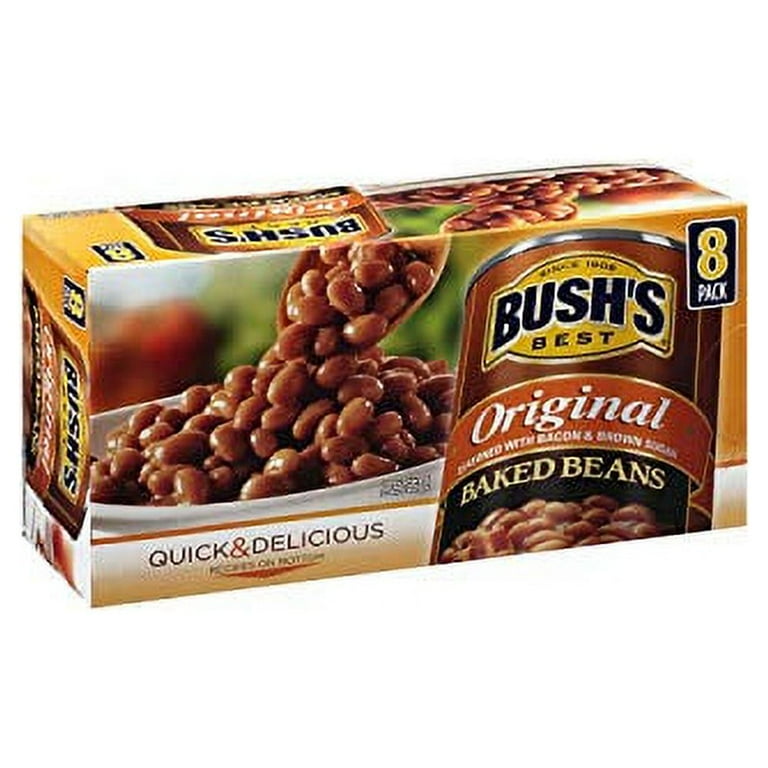 Bush's Original Baked Beans, 8 Pack, 16.5 oz Cans, Gluten-free