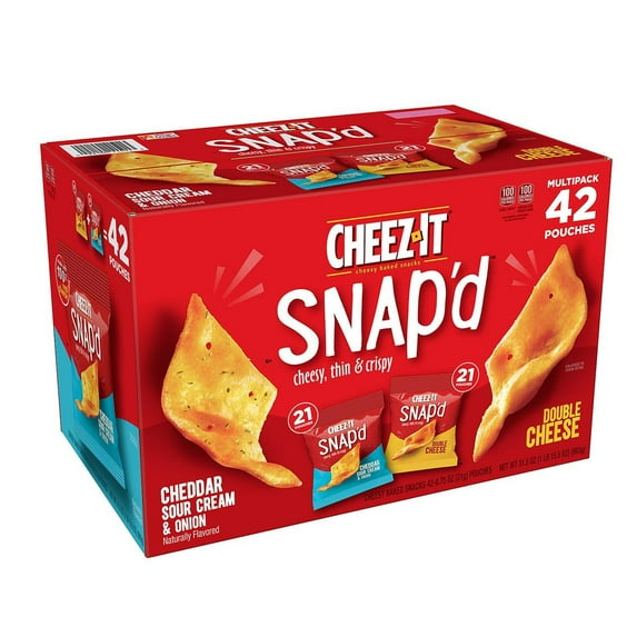 Cheez-It Snapd Variety Pack, 42 Pounches, 0.75oz ea