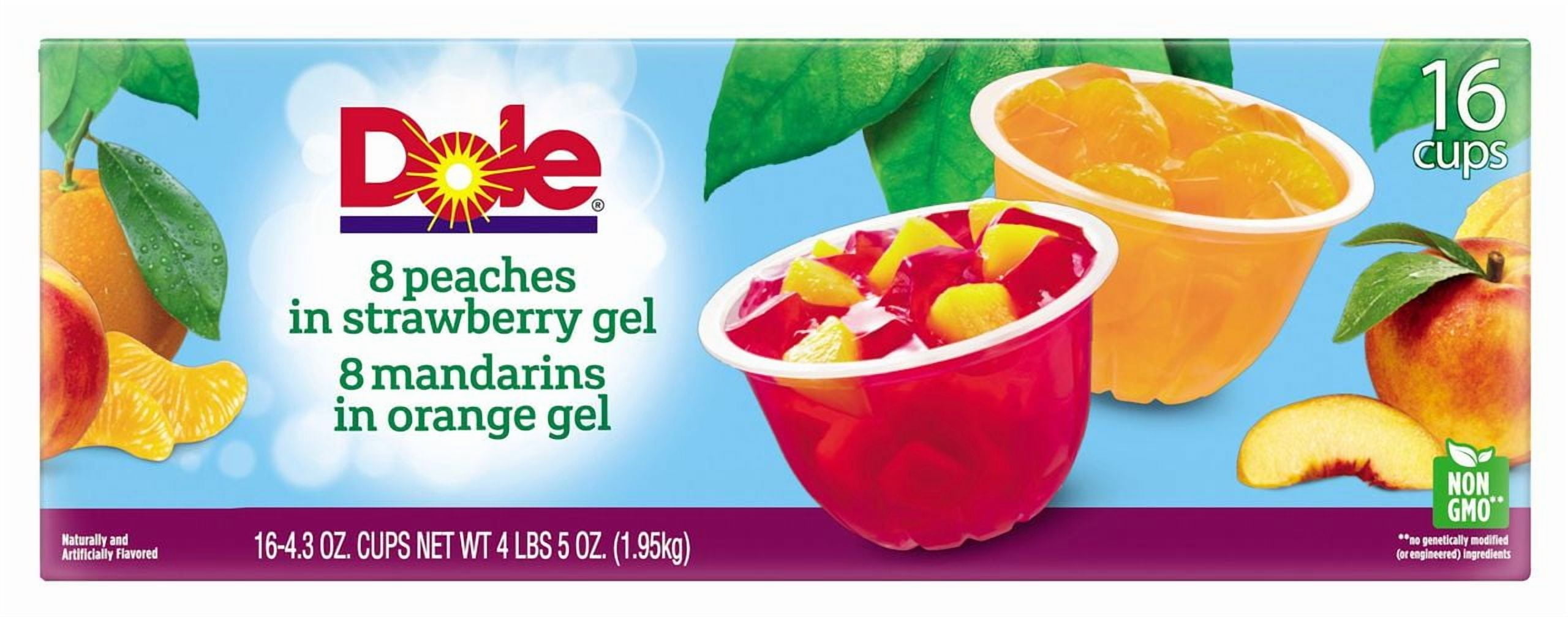Product of Dole Fruit in Gel Cups Variety Pack 16 Pk. 4.3 oz.