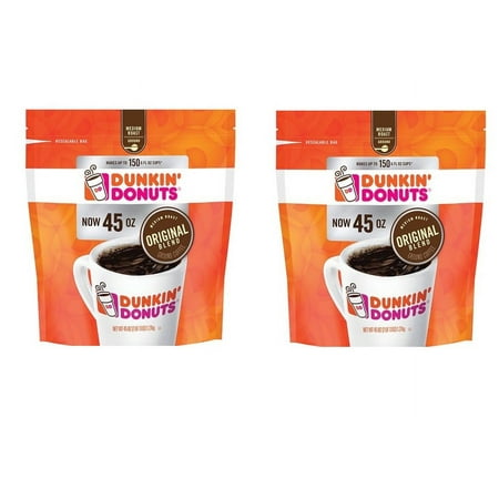 Product of Dunkin Donuts Ground Coffee, 45 oz.(Pack of 2)