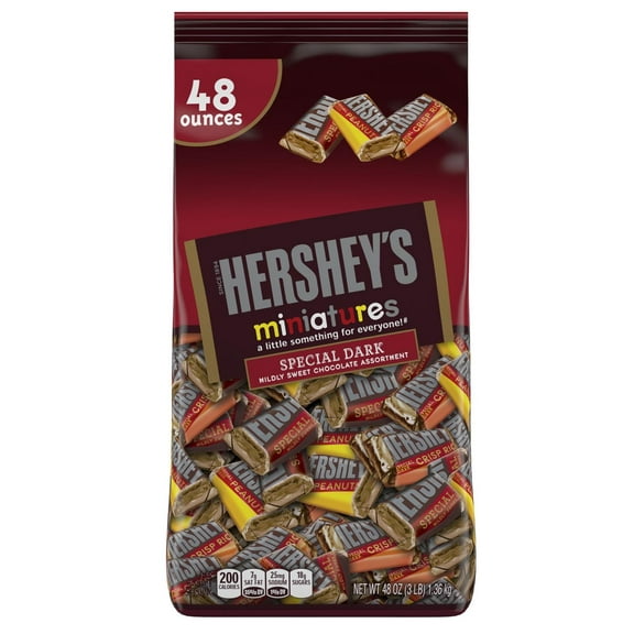 Product of Hershey's Special Dark Chocolate Miniatures, 48 oz.