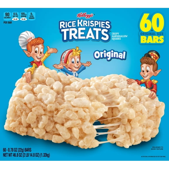 Product of Kellogg's Rice Krispies Treats Variety Pack 60 Ct. 0.78 oz.