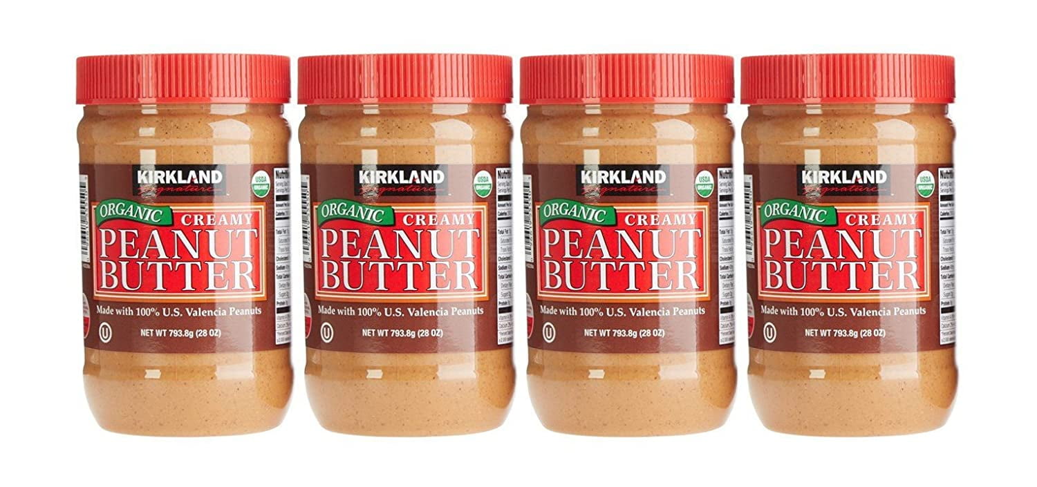 Product of Kirkland Signature Organic Creamy Peanut Butter, 28 oz 4 Pack