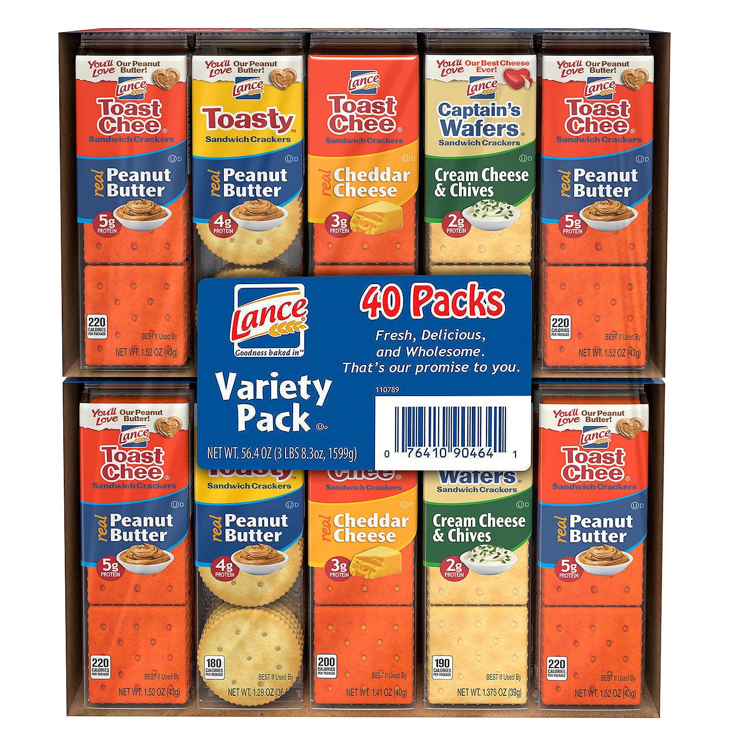 Product of Lance Sandwich Cracker Variety Pack (40 ct.) - Crackers [Bulk Savings]