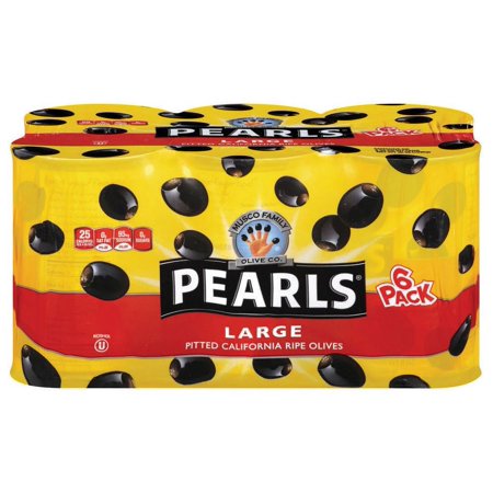 Product of Musco Black Pearl Large Pitted Olives 6 Ct. 6 oz.