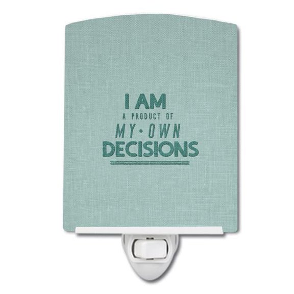 Product of My Own Decisions Ceramic Night Light
