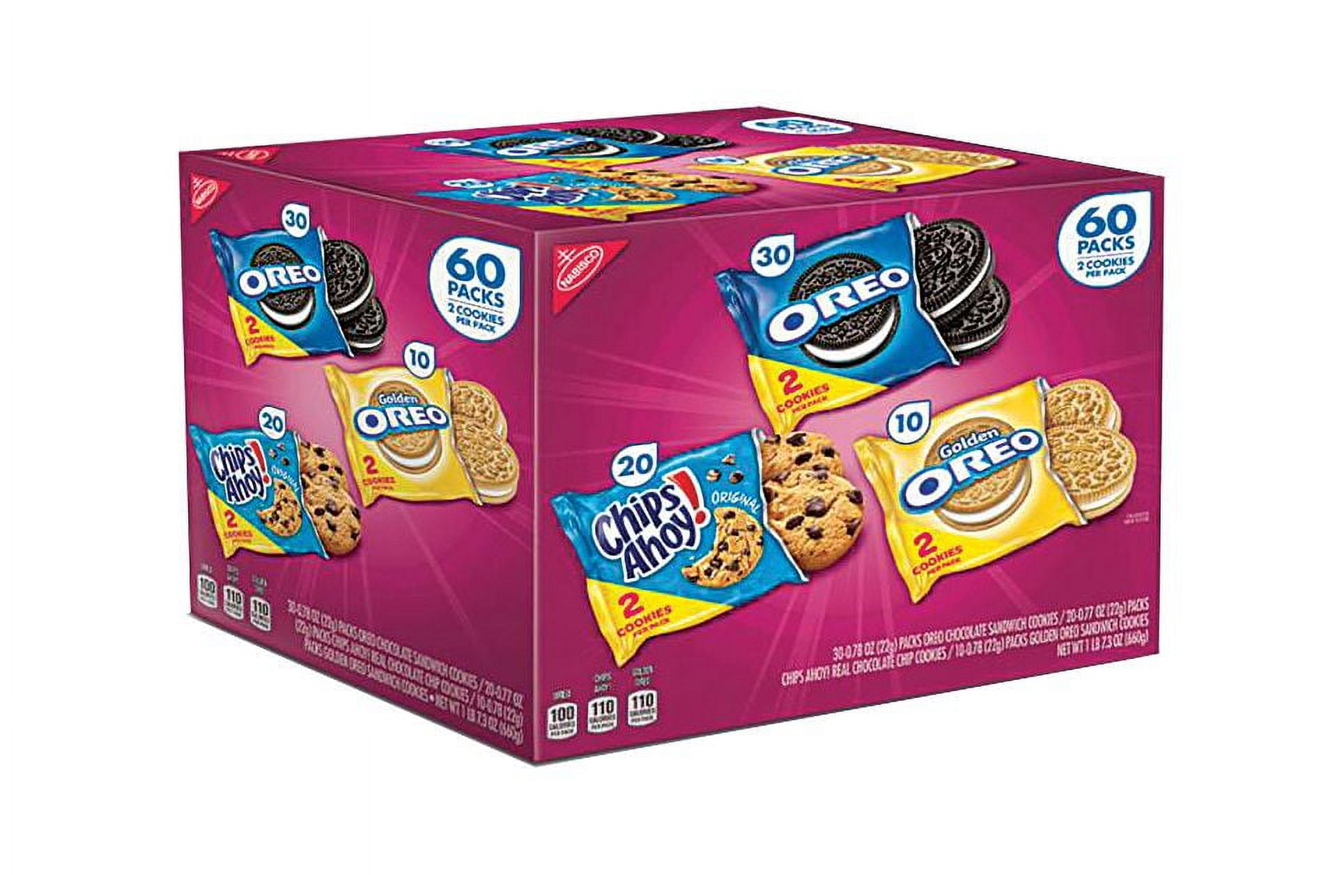 Oreo and Chips Ahoy Family Pack - 60 Ct Multipack with