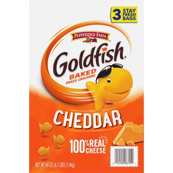 Product of Pepperidge Farm Goldfish Cheddar Baked Snack Crackers (22 oz., 3 ct.) - Crackers