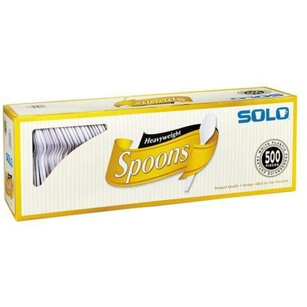 Product of Solo Plastic Spoon White 500ct