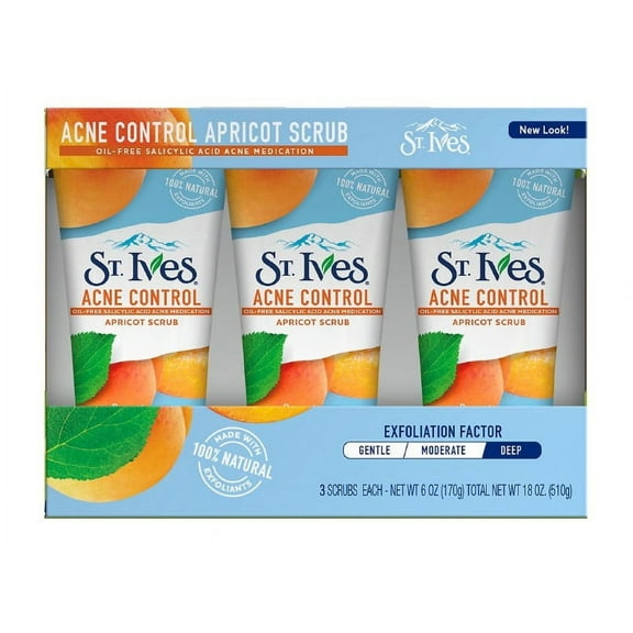 Product of St. Ives Blemish Control Apricot Face Scrub 3 Ct. 6 oz.