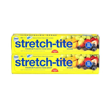 Product of Stretch-Tite, Plastic 2 Pk./500 Square Feet- Food Wraps