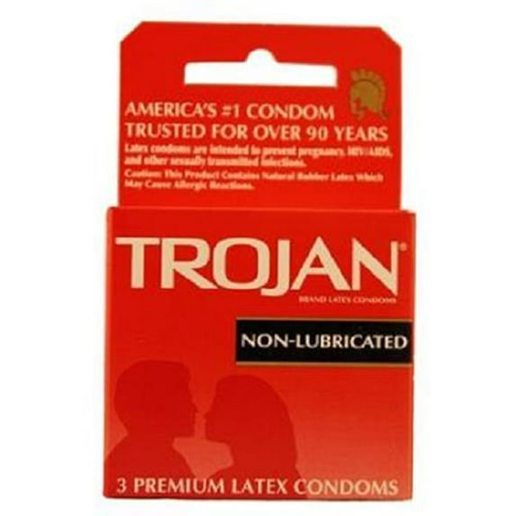 Product of Trojan, Non-Lubricated Premium Condom, Count 6 (3Pk) - Birth Control / Grab Varieties & Flavors