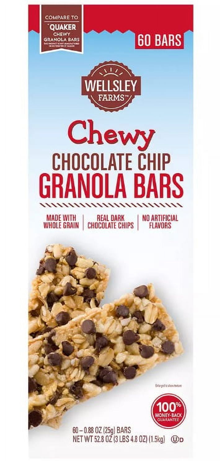 Product of Wellsley Farms Chewy Chocolate Chip Granola Bars, 60 ct.