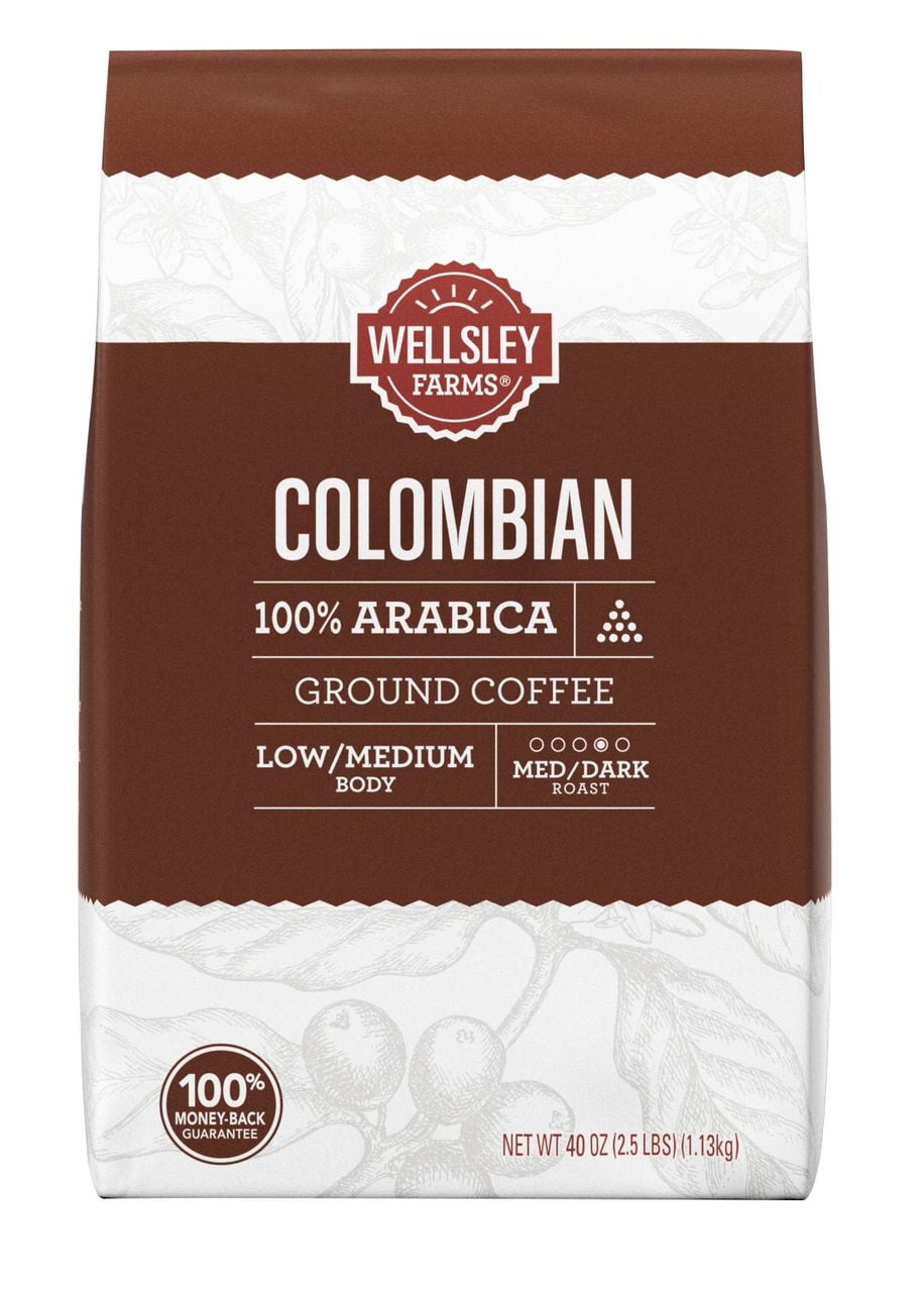 Product of Wellsley Farms Colombian Ground Coffee 40 oz.