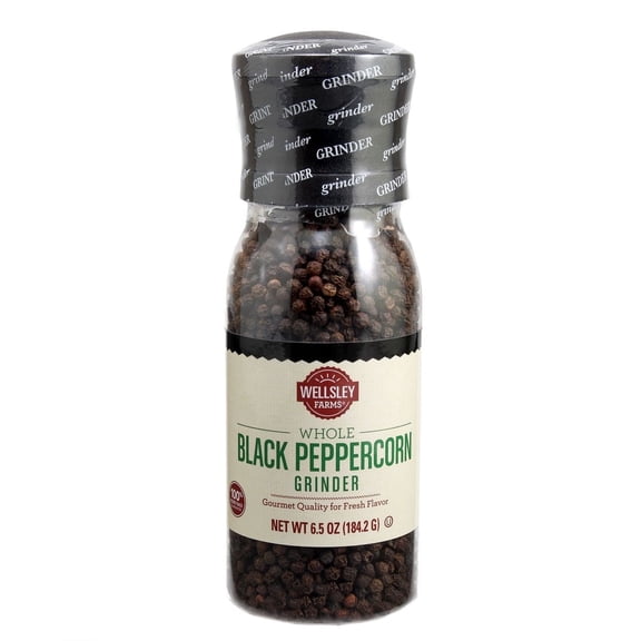 Wellsley Farms Tellicherry Black Peppercorn Grinder, 6.5 oz.