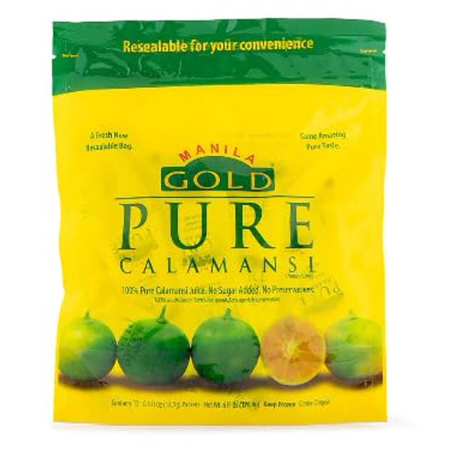 Product of the Philippines Manila Pure Calamansi 12 packets 6 Fl Oz per