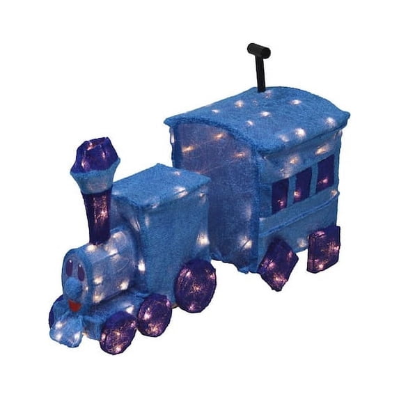 Wooden Rudolph Train Rudolph 24 inch LED 3D Yard Decor, Misfit Train with Square Wheels ...