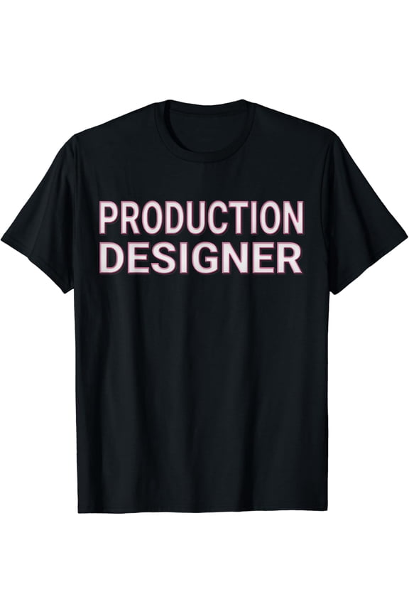Production Designer Matching Film Crew TV Set T Shirts