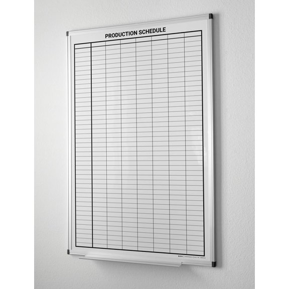 Production Schedule Portrait Whiteboard 36" x 24"