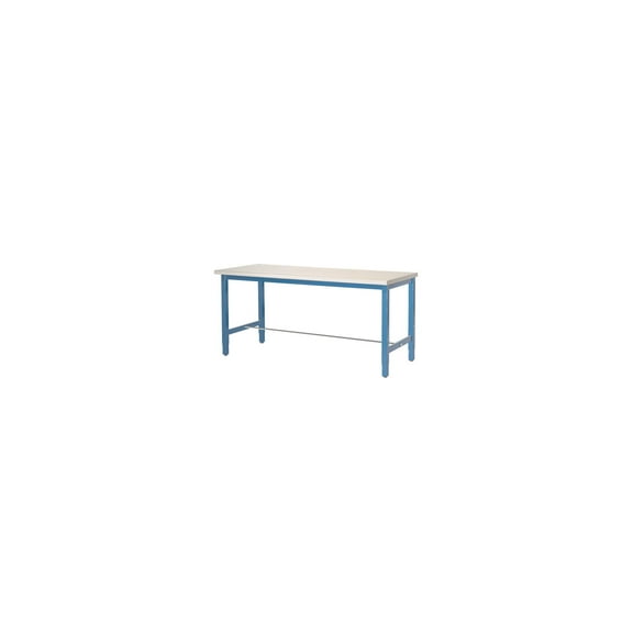 Production Workbench - Plastic Laminate Safety Edge - Blue, 60"W x 36"D