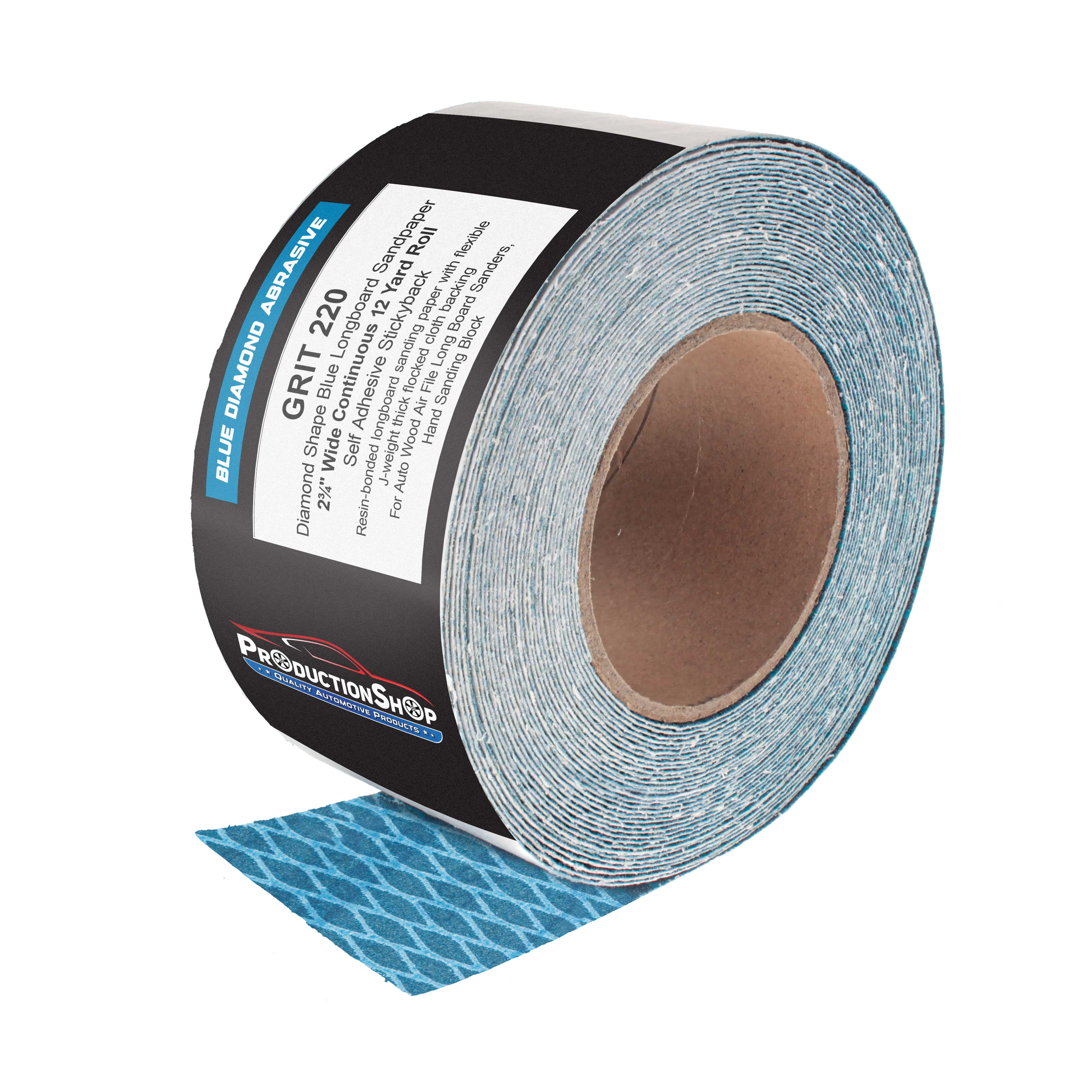 ProductionShop 5" 220 Grit Sanding Discs, 8-Hole, Diamond Shape, Box Of 50 - Hook & Loop