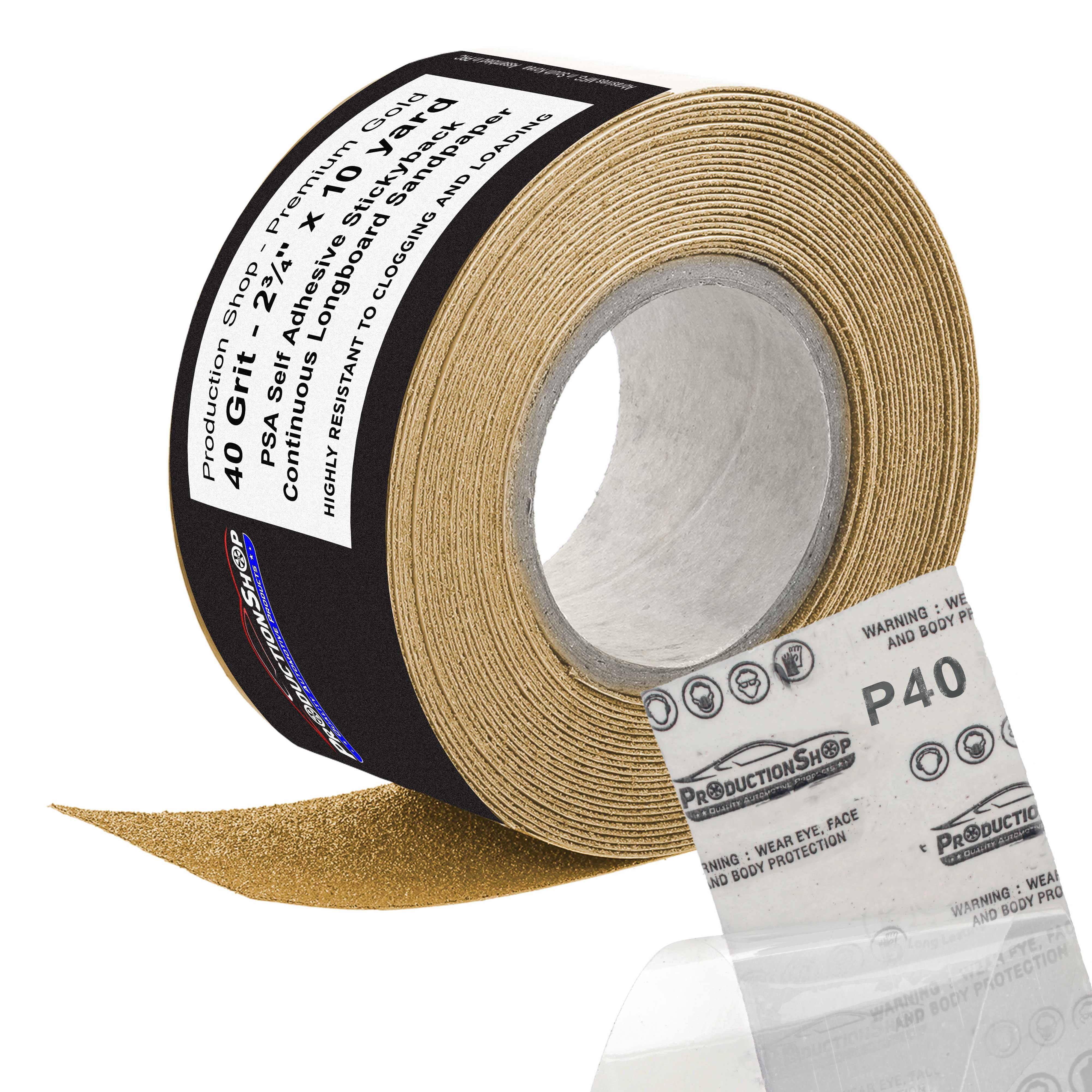 Sandpaper Roll PSA Longboard 2.75 (180 Grit 25 Yards ) Self Adhesive