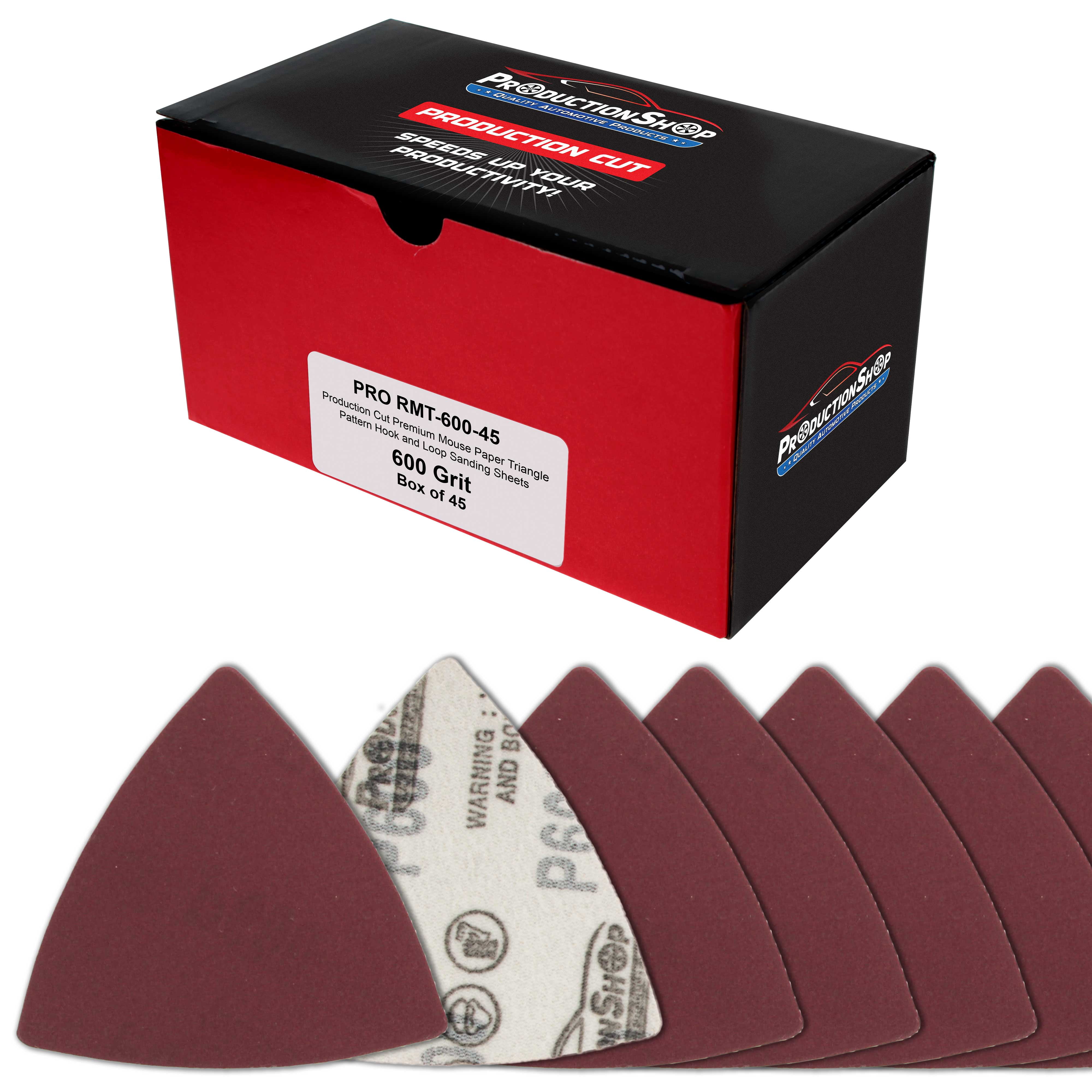 Triangular Disc Base ProductionShop Premium 600 Grit Triangle Mouse Detail Sander Sandpaper ...