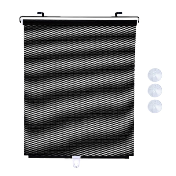 Productive Curtain for Car and Room Automatic Retractable Light Heat Insulation Blinds for Vehicle and Home Use with Easy and Privacy, 125cm×45cm, Black
