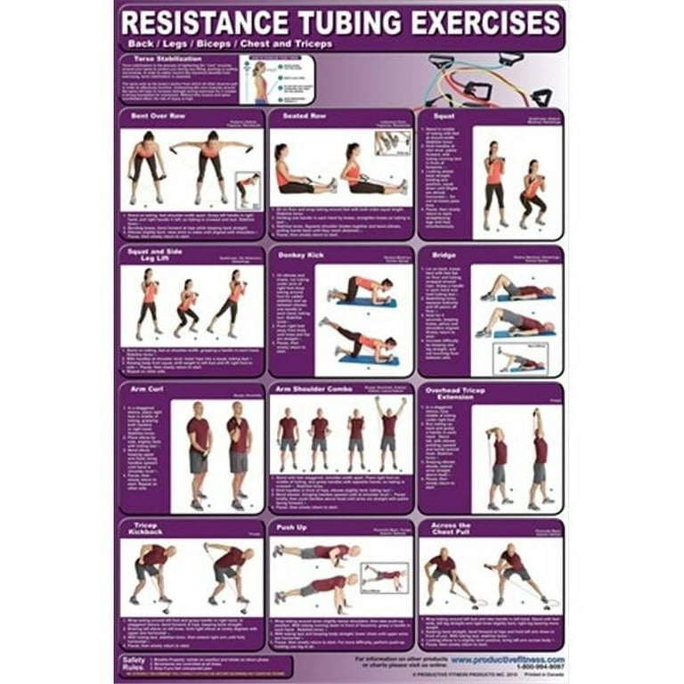 Productive Fitness CRTLL Resistance Tubing Back, Legs, Biceps