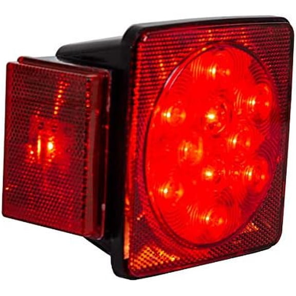 Products 5625117 Driver Side 5" Box-Style LED Stop/Turn/Tail Light for Trailers Under 80" w