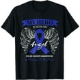 thumbnail image 1 of Products Angel In Memory Of My Mom Colon Cancer Awareness T-Shirt, 1 of 4