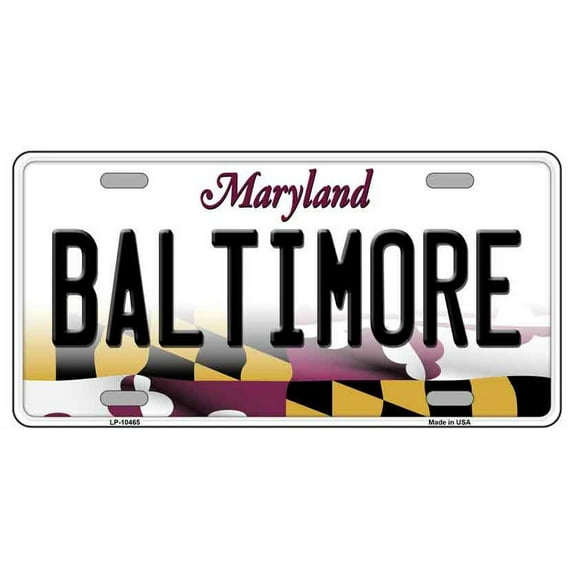 Products Baltimore Maryland Metal Novelty License Plate Tag LP-10465