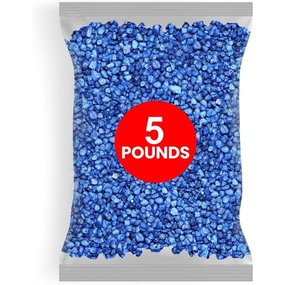Products Craft Rocks, Mini Stones for Art Projects - Bag O' Gravel, Blue, 5 lb