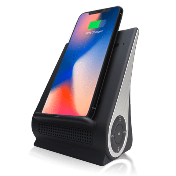 Products DockAll Mini D101B - 8 Watt Bluetooth Speaker and Docking Station With 10 Watt Fast Wireless Charging