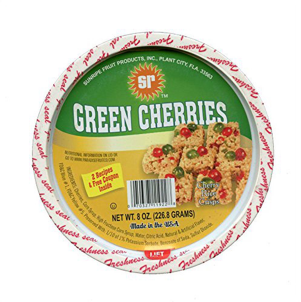 Products Dried Candied Green Cherries