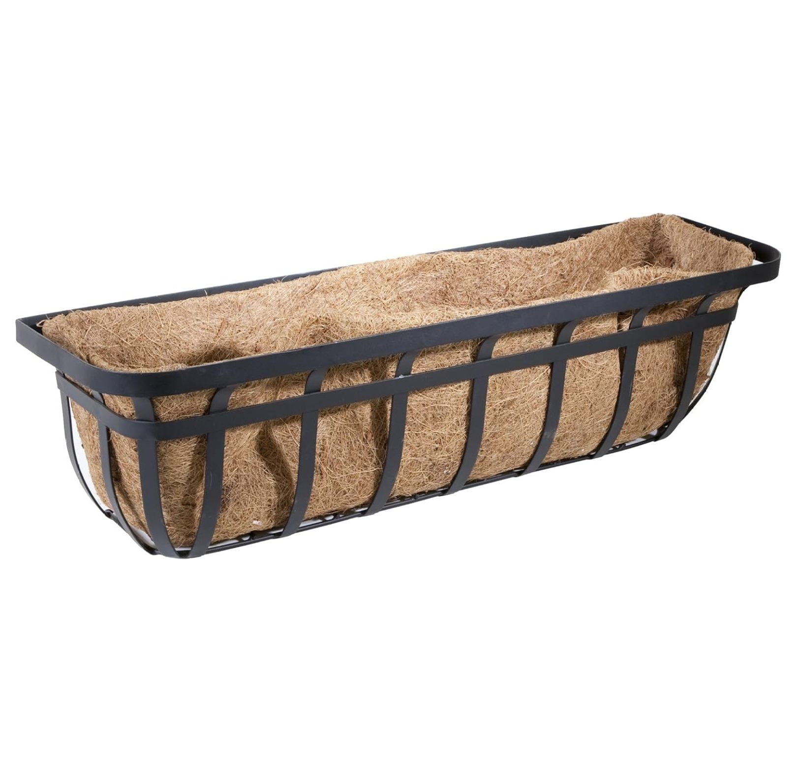 Products Flat Iron Series 30-inch (30") Window/Deck Planter, Black