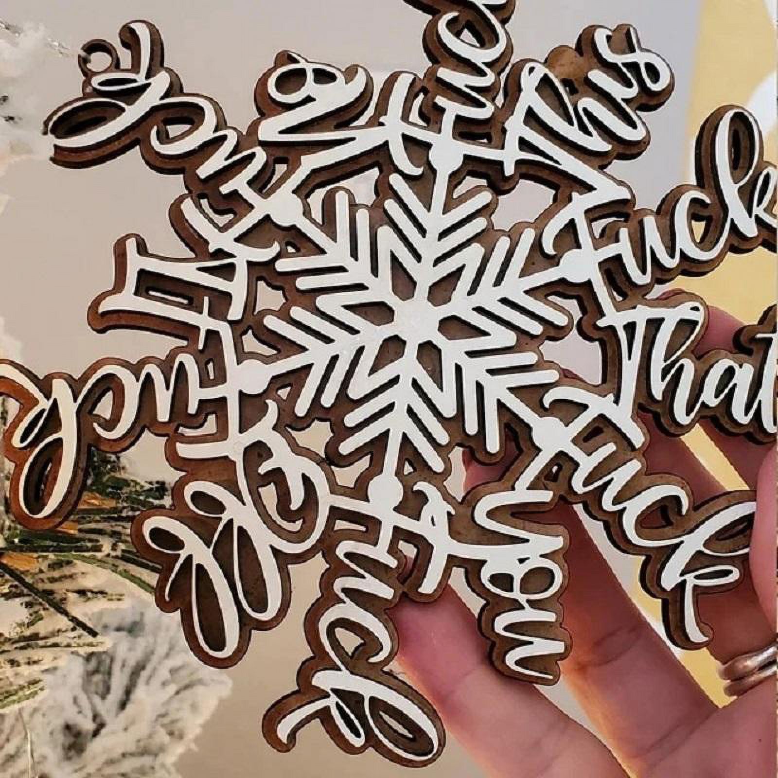 Products Fun Christmas decorations, fun dry annual summary Snowflake