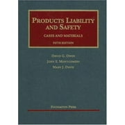 Pre-Owned Products Liability and Safety: Cases And Materials (University Casebook Series) Paperback - USED