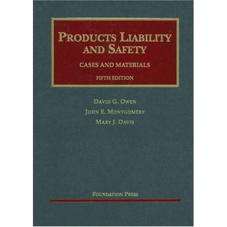 Pre-Owned Products Liability and Safety: Cases And Materials (University Casebook Series) Paperback - USED