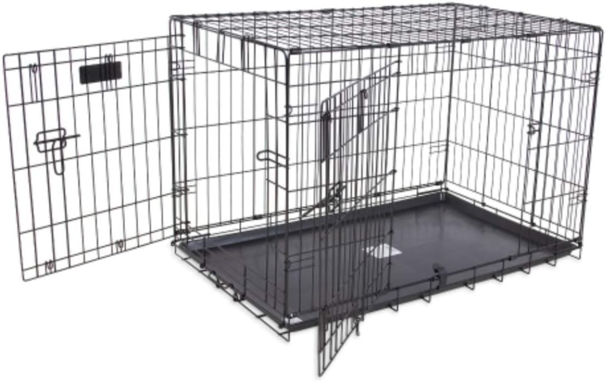 Double Locking Dog Crate Door System Reference: Products Two Door Provalue Wire Dog Crate 24 Inch For
