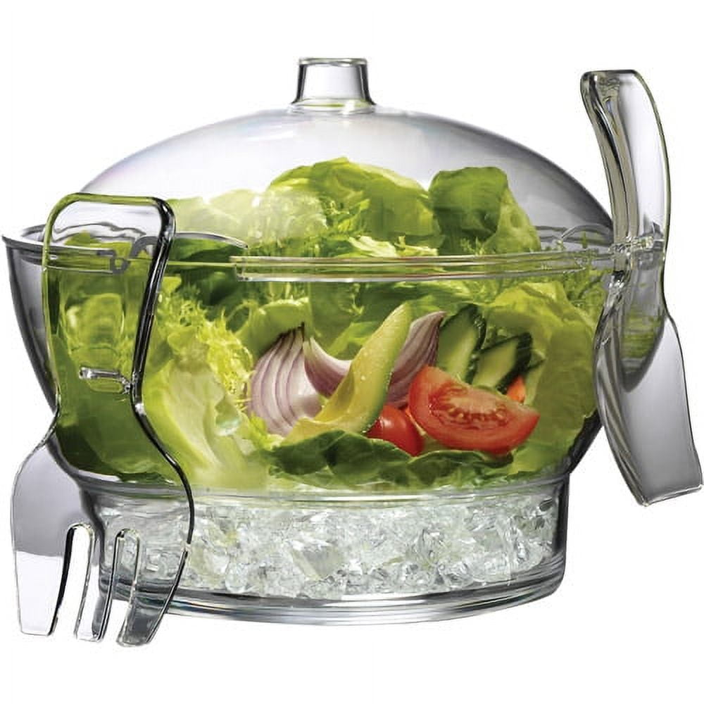 ICED™ 27 Oz Clear Acrylic Salad Dressing Dispenser - 11H x 4 Dia x 11  3/4H