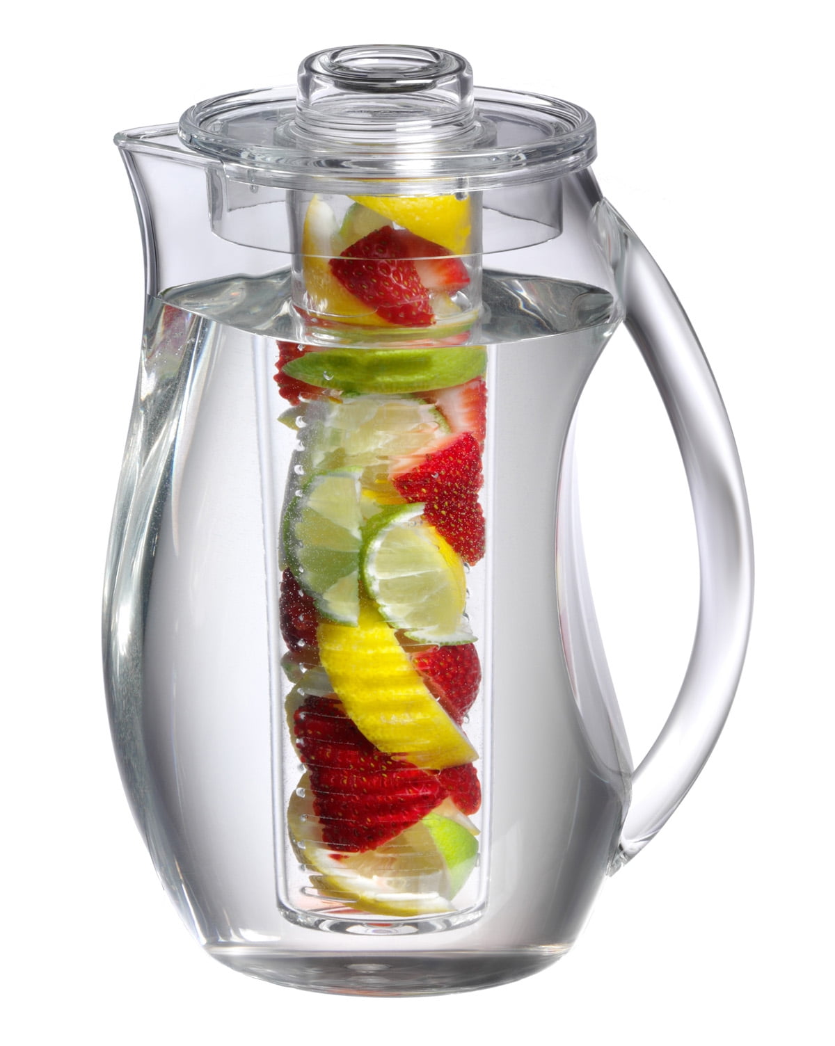 Source Essential Home 96 Oz Color Clear Plastic Fruit Infuser Pitcher Water  Bottle Acrylic Infuser Pitcher on m.