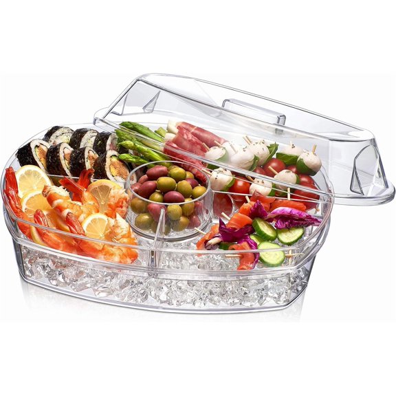 Prodyne On Ice Party Platter, 3 Piece Set, Retail Sleeve Packaging