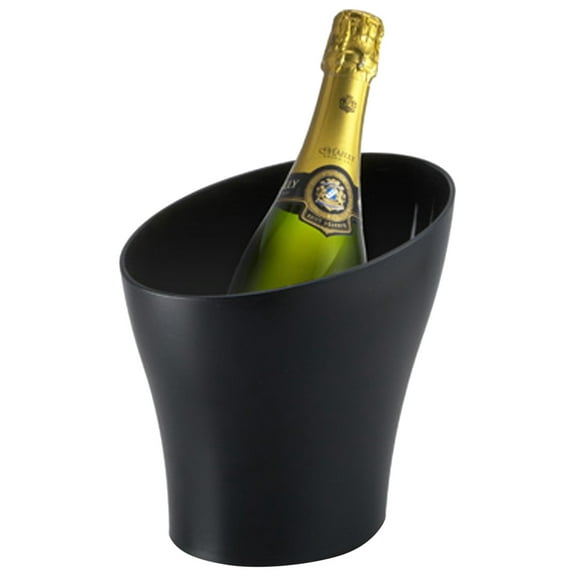 Prodyne Slope Textured Wine Bucket, Black