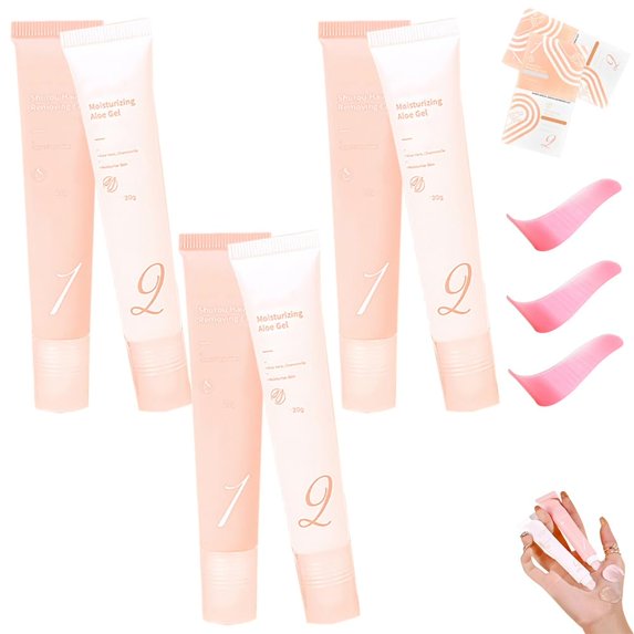 Proemptli Hair Removal Cream Kit for Women,Auures/Virallush Body Hair Removal Kit,Painless Statisticsing Facial Hairs Removals with Scraper,Soothing Skin Women & Men(3 PCS)